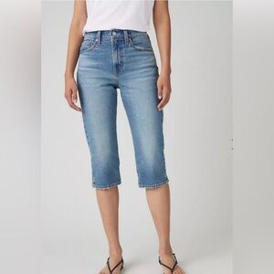 Levi's Light Blue Cropped Denim Jeans